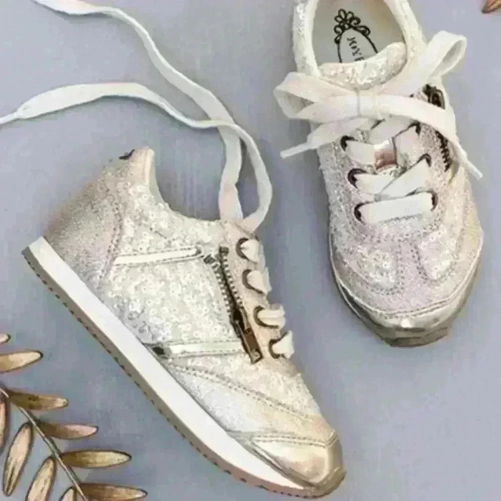 Joyfolie Champagne Ari Sneakers Size 6 new - Picture 2 of 10